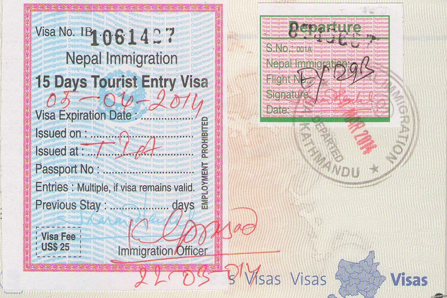 is visa required to visit nepal from india